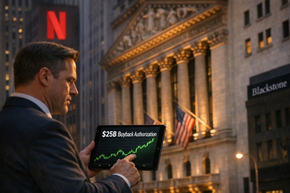 Netflix, Adobe OK $25B Buybacks; Blackstone Backs Teva